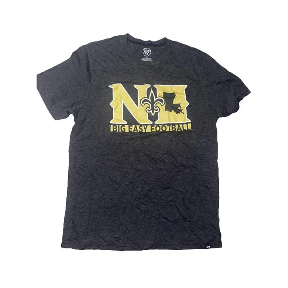NEW ORLEANS SAINTS BIG EASY FOOTBALL MEDIUM TSHIRT M5 - Picture 1 of 3